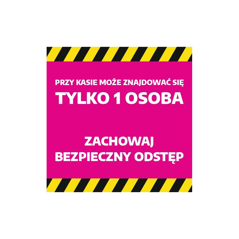 Roll up informacyjny MINI - zachowaj odstęp