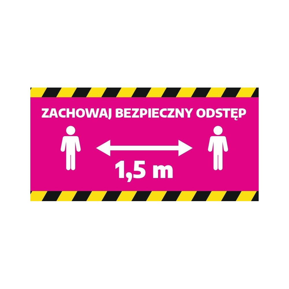 Roll up informacyjny MINI - zachowaj odstęp
