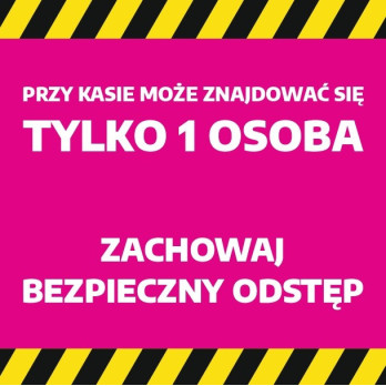 Ścianka informacyjna tekstylna - zachowaj odstęp