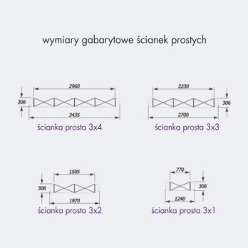 Ścianka POP UP GOLD prosta