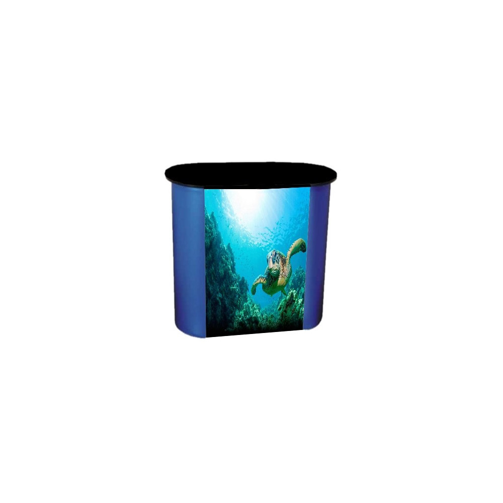 Stolik POP UP SILVER z blatem prostym