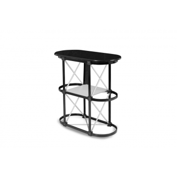 Stolik POP UP SILVER z blatem prostym