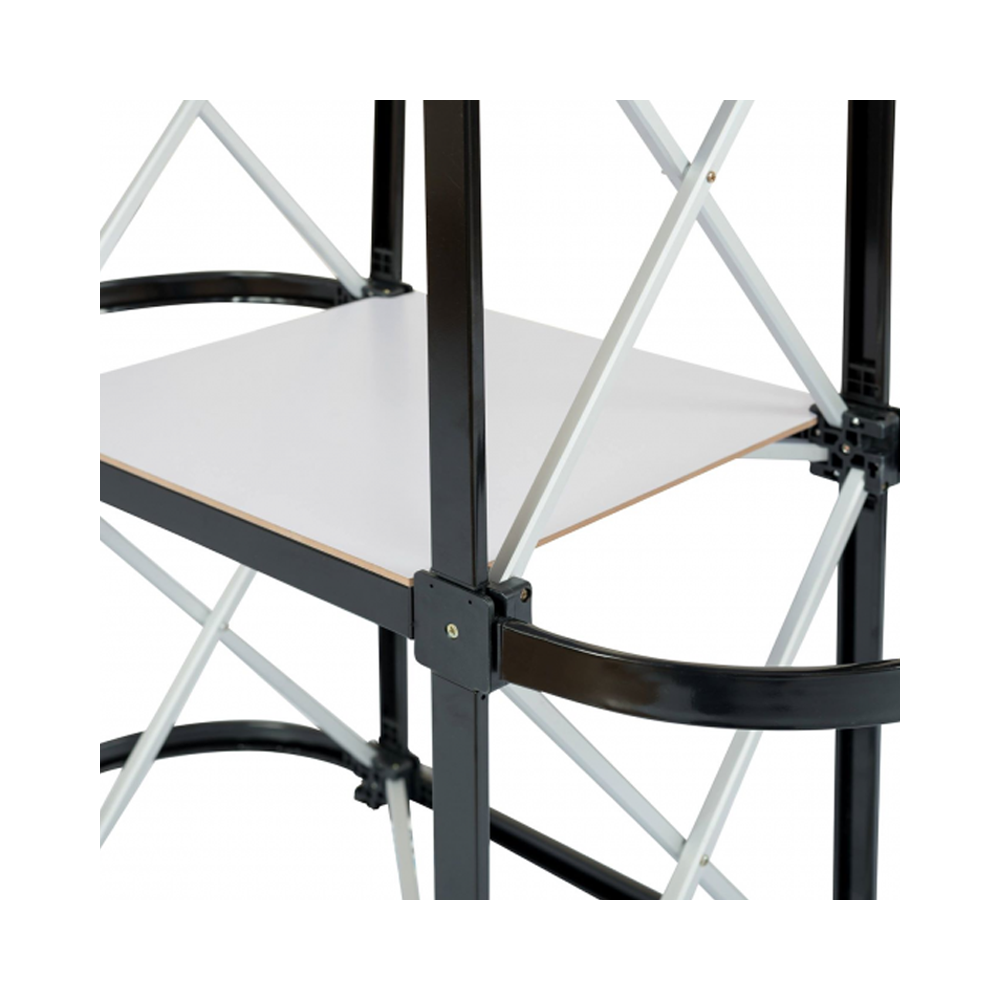 Stolik POP UP SILVER z blatem prostym