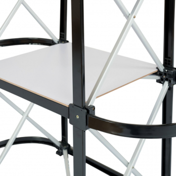 Stolik POP UP SILVER z blatem prostym