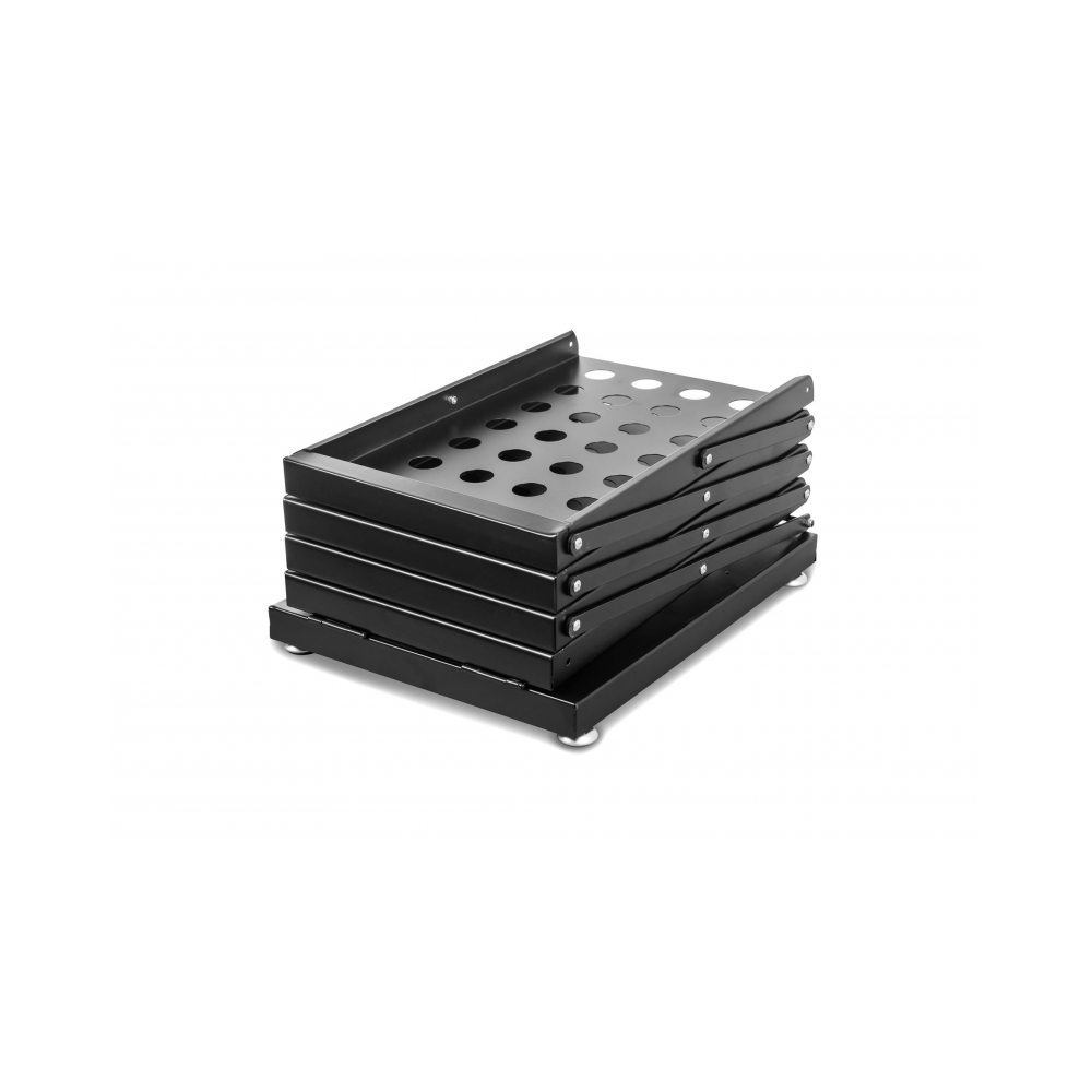 Stojak na ulotki lub foldery metalowy A4x4 (czarny)